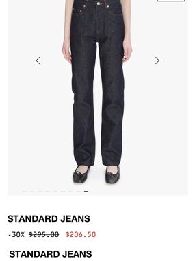 A.P.C. Standard Women's Straight-Leg Jeans in Dark Indigo